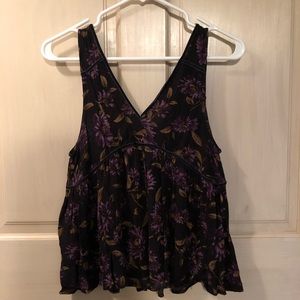 AE Cropped Floral Tank